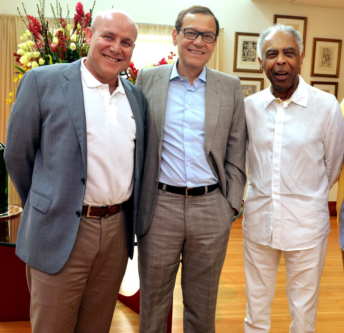 boniDSC_3271 Paulo Muller , Paulo Niemayer e Gilberto Gil - Aniversário 80 Anos BONI - Novembro 2015 - Foto CRISTINA GRANATO